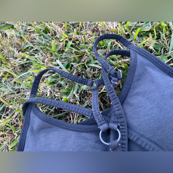 Gymshark Woman’s Black Speckled Stretchy Workout Sports Bra Size XS-Small - Picture 5 of 6